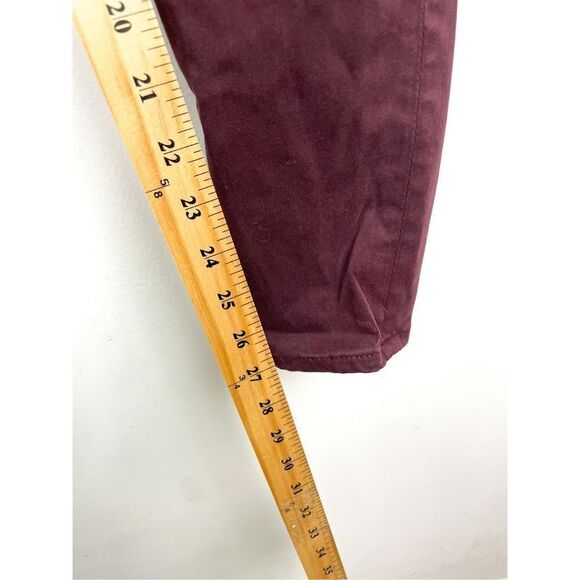AG Adriano Goldschmied Farrah High Rise Skinny Ankle Jean in Burgundy Size 27 - Picture 6 of 14
